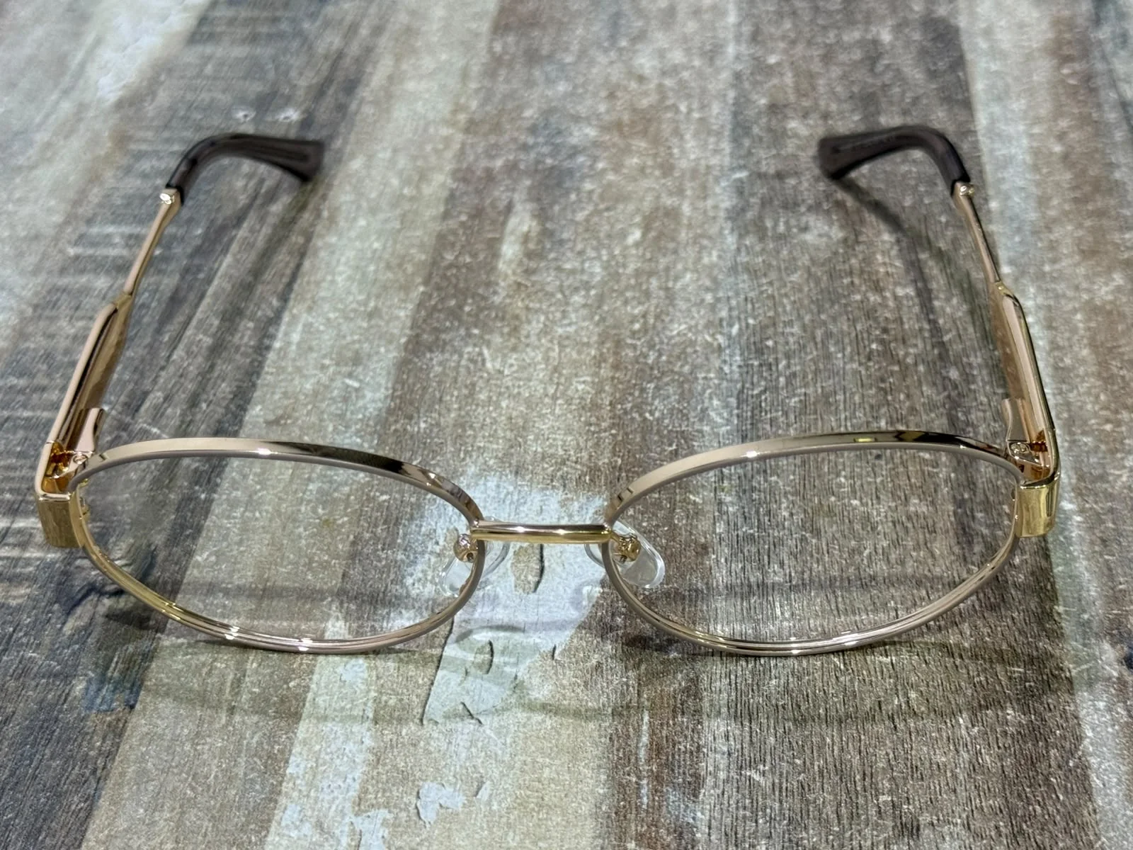 Montura Óvalo Brillante de tendencia, acetato y metal para mujer